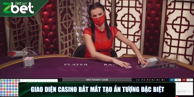 Giao diện casino bắt mắt tạo ấn tượng đặc biệt